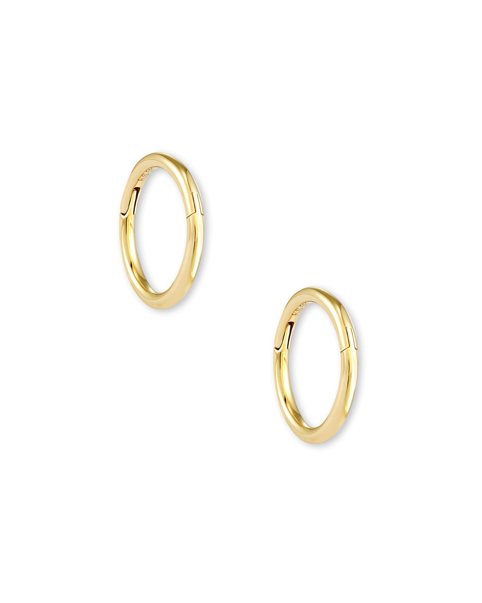 Kendra Scott Gina Seamless Huggie Earrings in 14k Yellow Gold | Metal